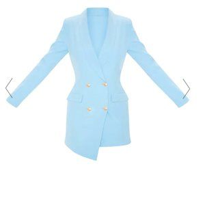 Baby Blue Blazer Dress